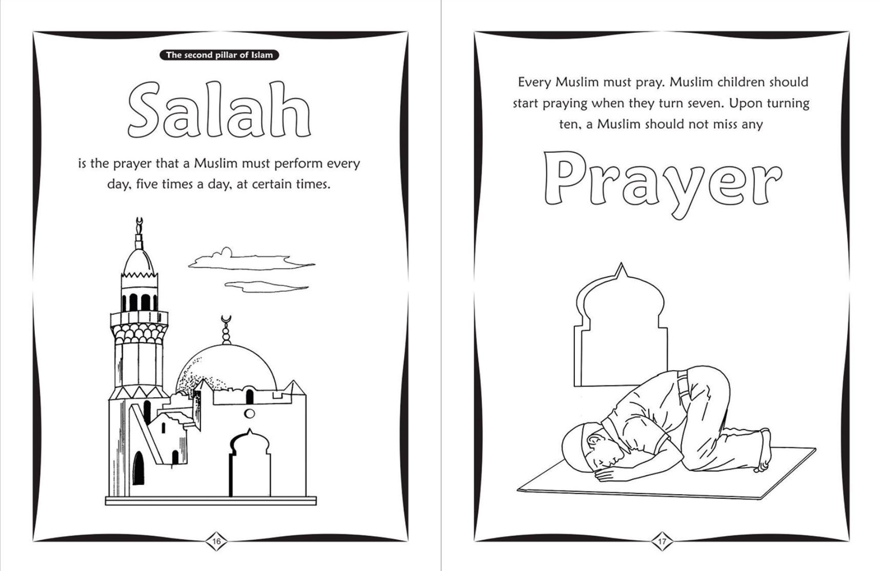 Colour & Learn About The Five Pillars of Islam