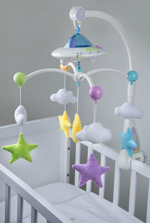 Moon & Stars Quran Cot Mobile with Light Projection desi doll australia darussalam dsbooks.com.au