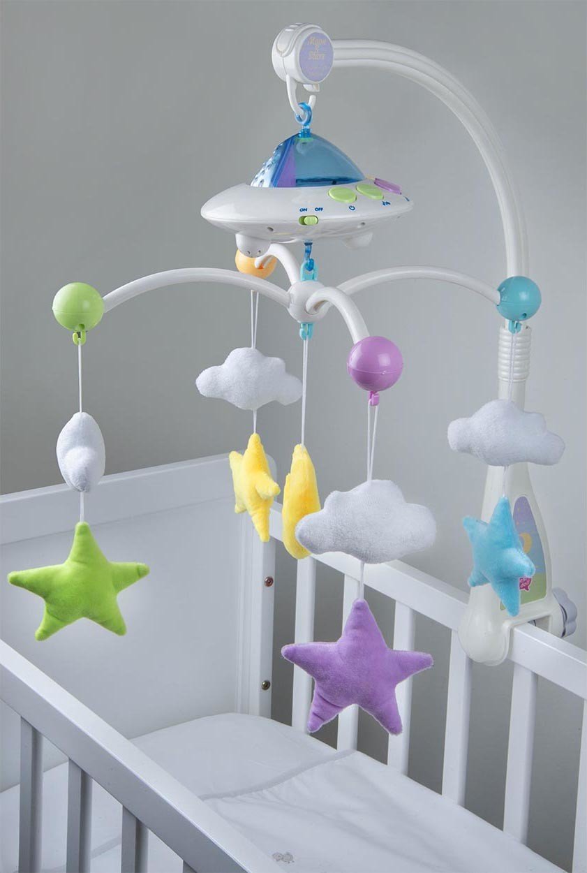 Moon & Stars Quran Cot Mobile with Light Projection desi doll australia darussalam dsbooks.com.au