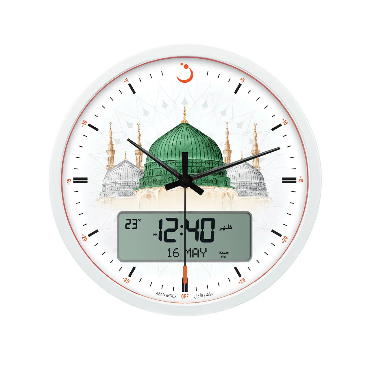 Al Fajr Wall Clock CR-23 Madinah