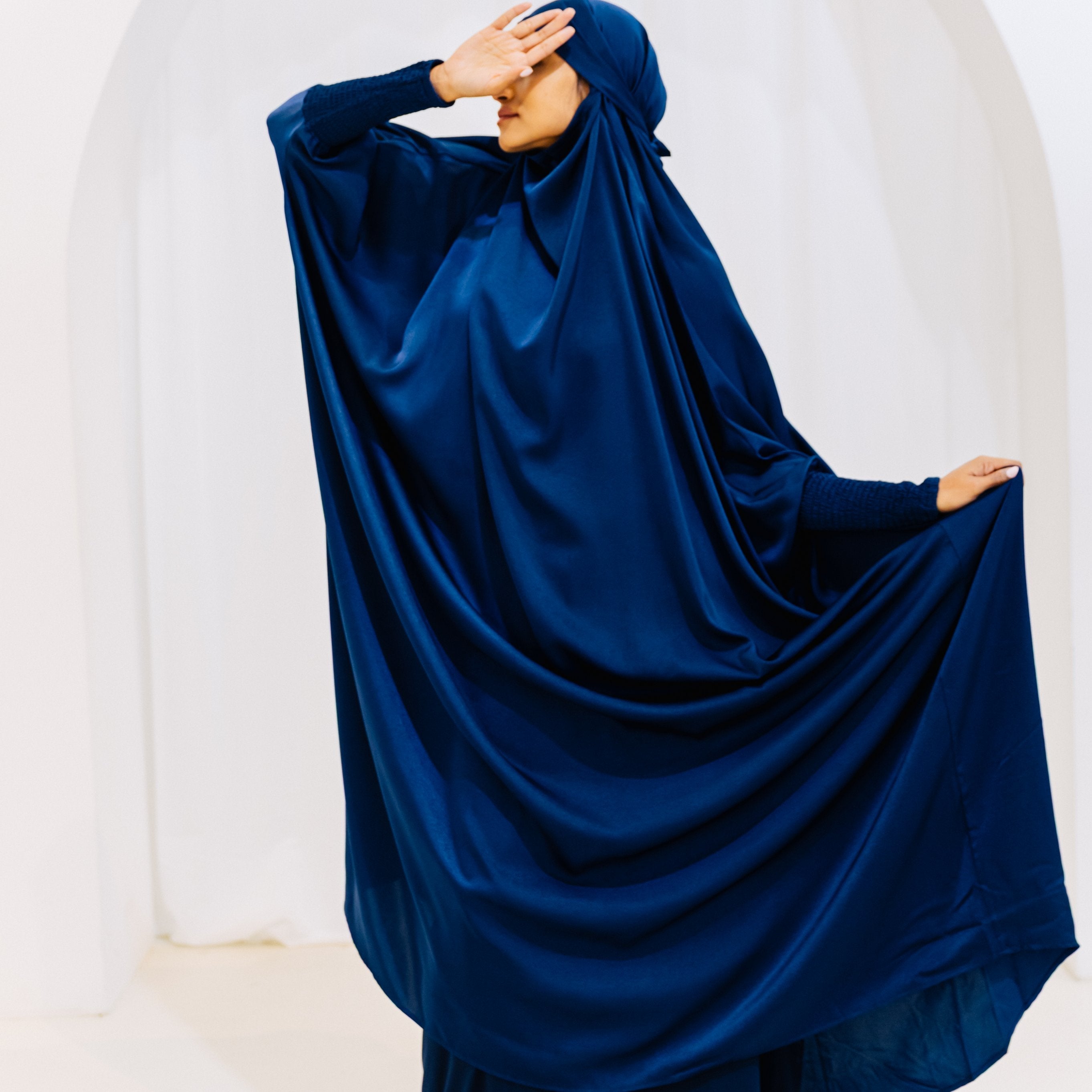 French Jilbab One Piece NAVY